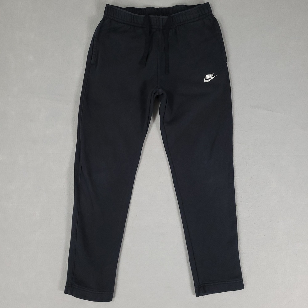 Nike Sweatpants Mens M Black Sportswear Club Fleece Straight Leg BV2707-010
